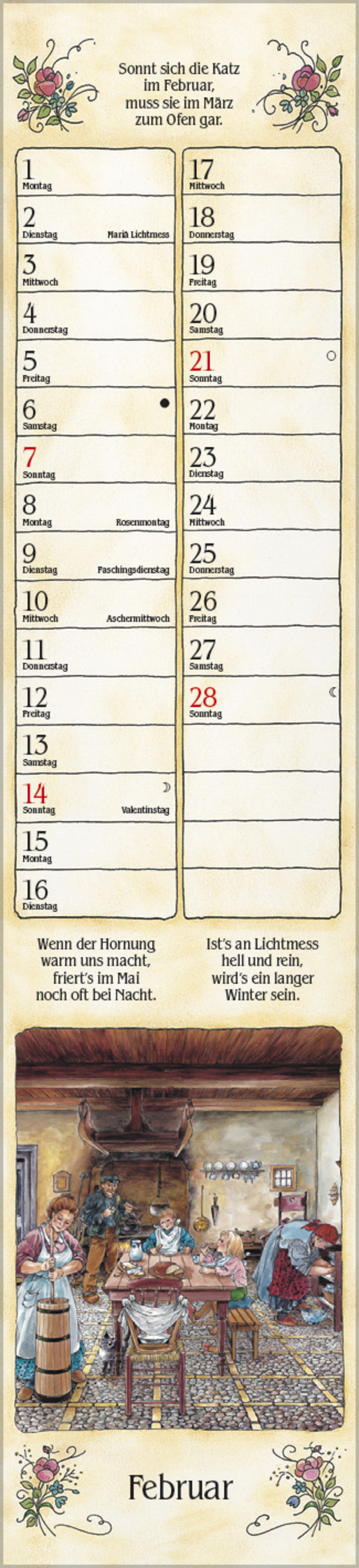 Bauernkalender Langplaner 2027, Innenansicht #2
