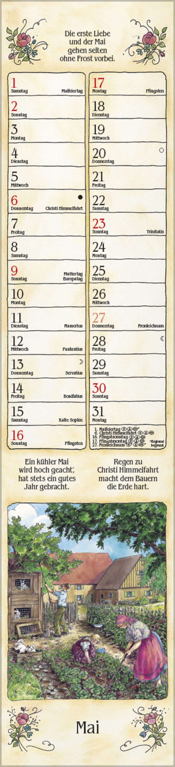 Bauernkalender Langplaner 2027, Innenansicht #5