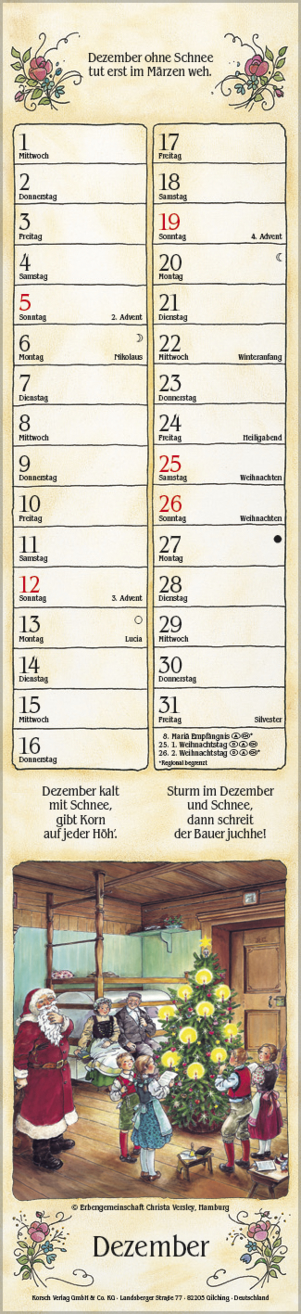 Bauernkalender Langplaner 2027, Innenansicht #12