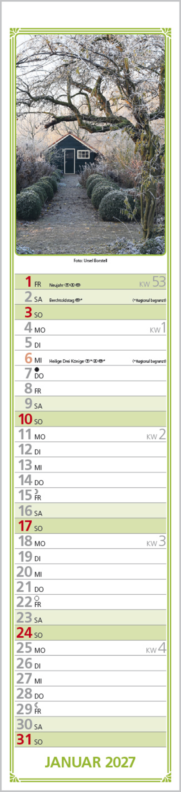 Rudis Gartenplaner 2027, Innenansicht #1