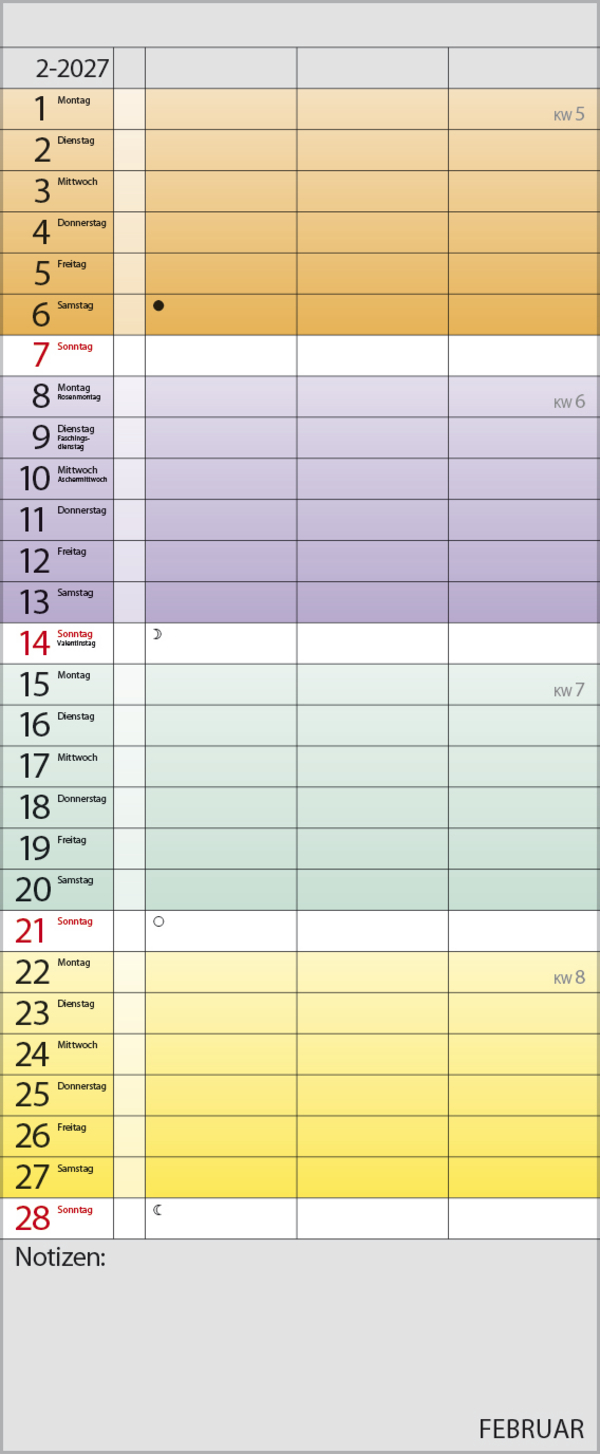 Farbenspiel - Planer f&uuml;r 2 2027, Innenansicht #2