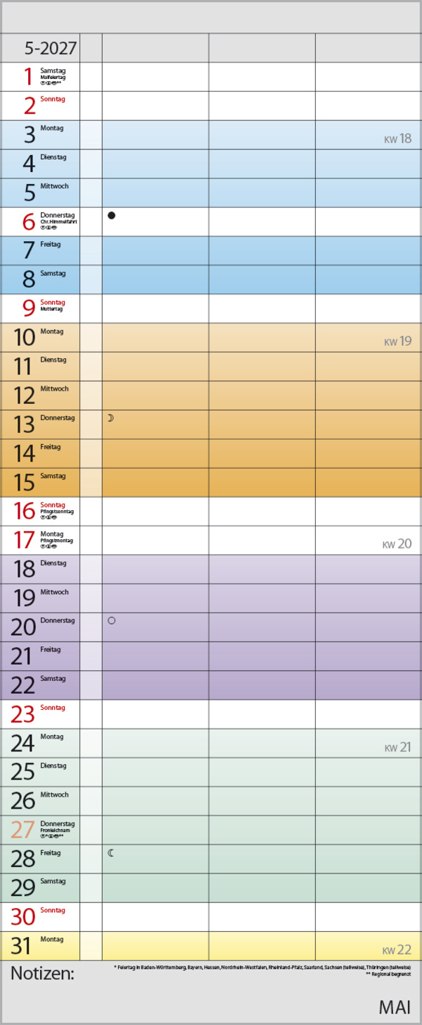 Farbenspiel - Planer f&uuml;r 2 2027, Innenansicht #5