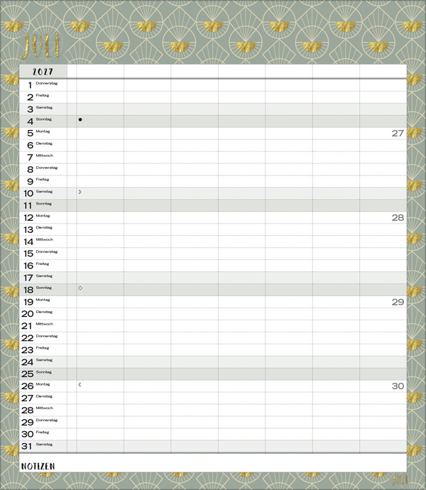 Multiplaner - Time for glamour 2027, Innenansicht #7