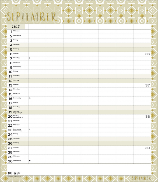 Multiplaner - Time for glamour 2027, Innenansicht #9