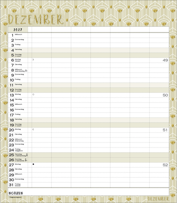 Multiplaner - Time for glamour 2027, Innenansicht #12