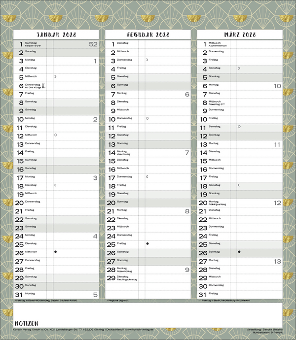 Multiplaner - Time for glamour 2027, Innenansicht #13