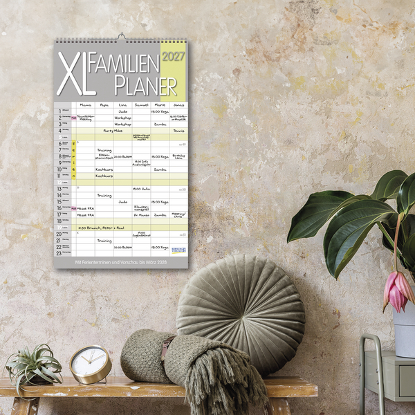 XL Familienplaner Pastell 2027, Innenansicht #16