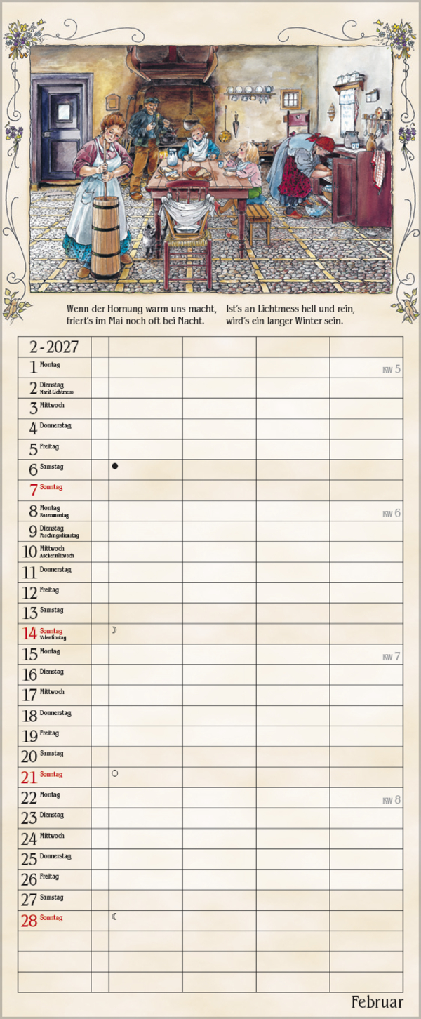 Bauernkalender 2027, Innenansicht #2