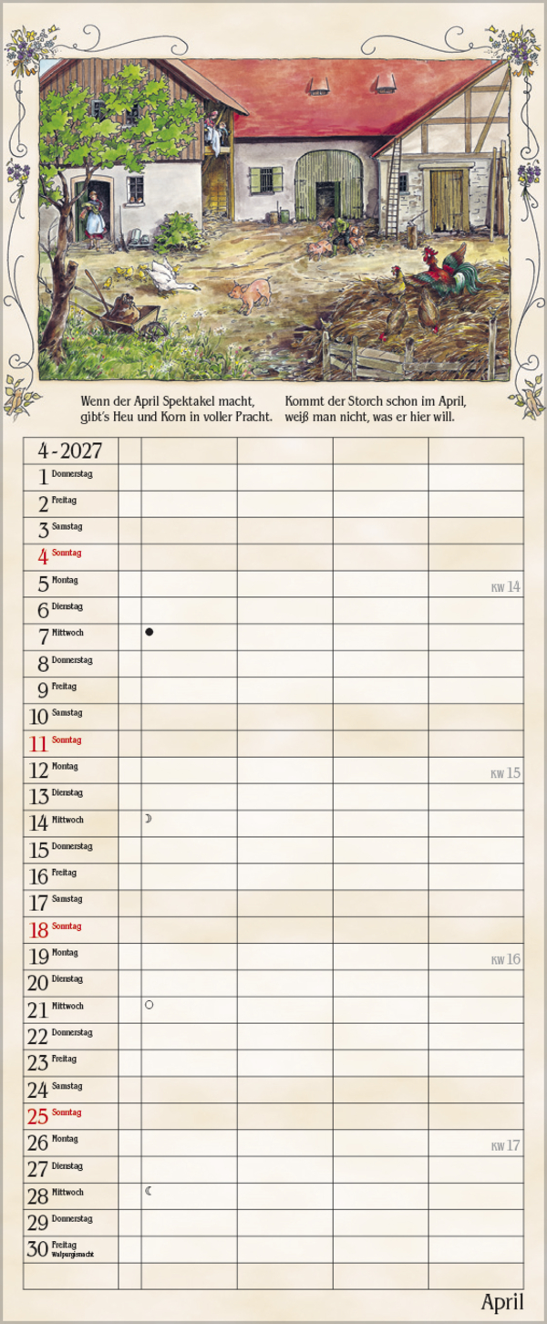 Bauernkalender 2027, Innenansicht #4