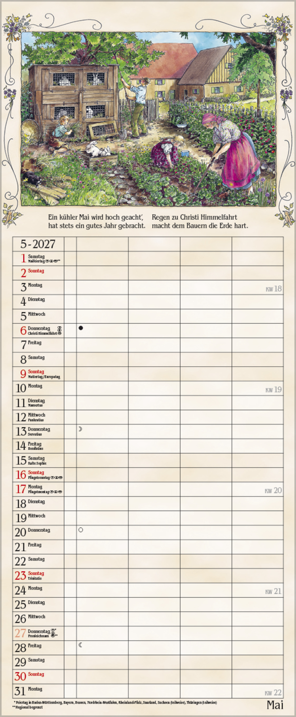 Bauernkalender 2027, Innenansicht #5