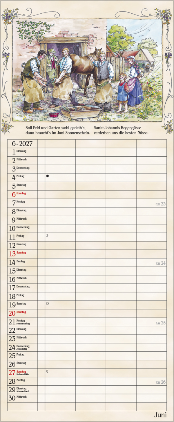 Bauernkalender 2027, Innenansicht #6