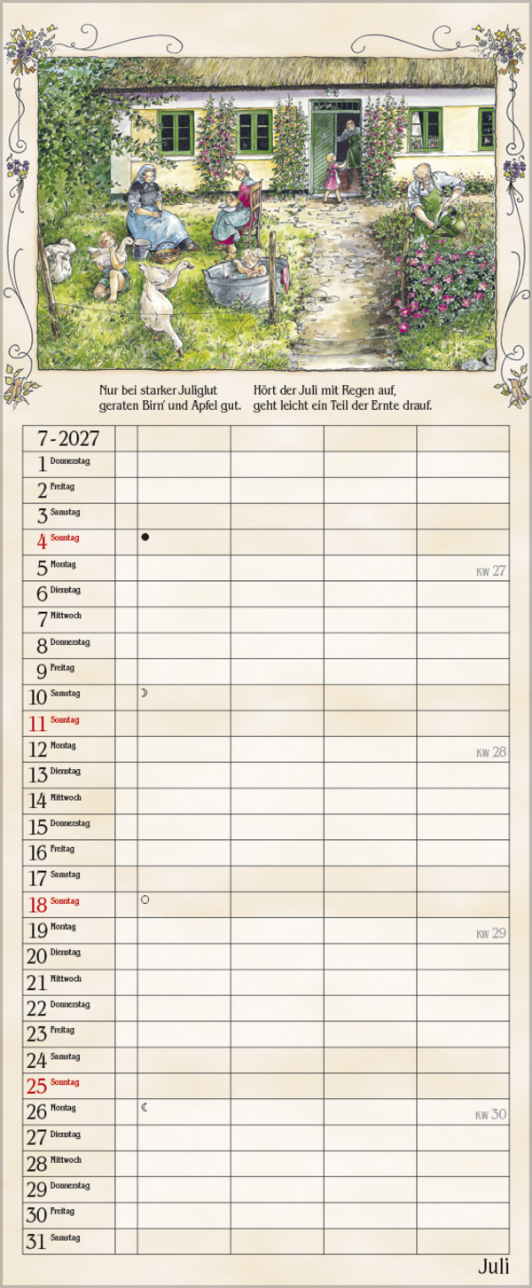 Bauernkalender 2027, Innenansicht #7