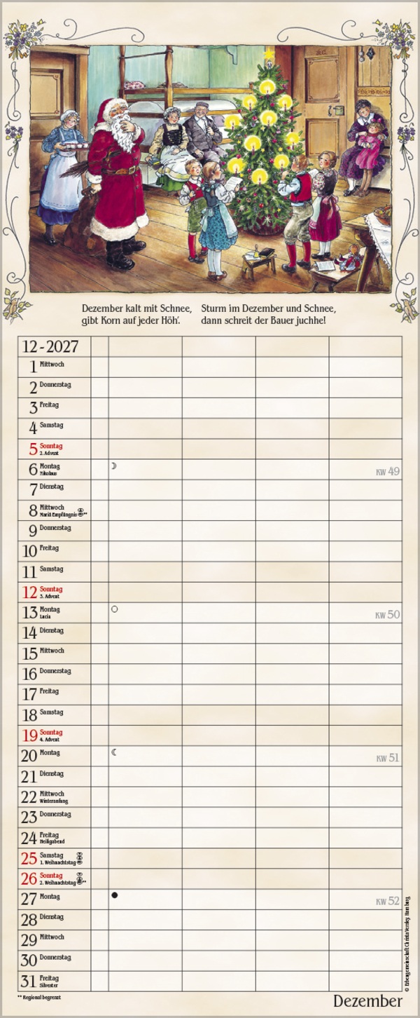 Bauernkalender 2027, Innenansicht #12