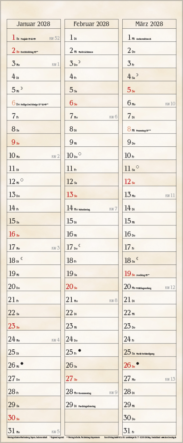 Bauernkalender 2027, Innenansicht #13