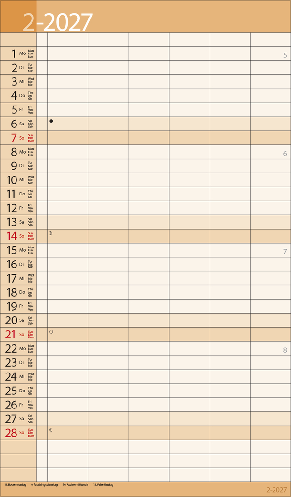 XL Family Timer 2027, Innenansicht #2