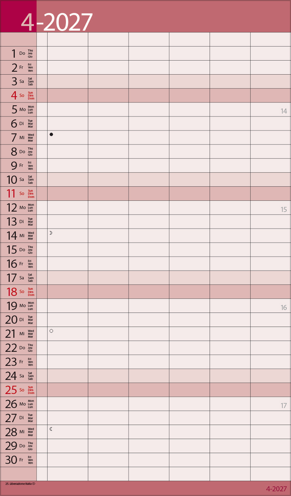 XL Family Timer 2027, Innenansicht #4