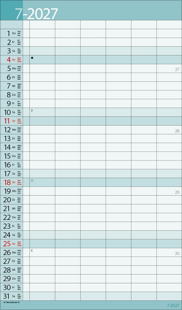 XL Family Timer 2027, Innenansicht #7