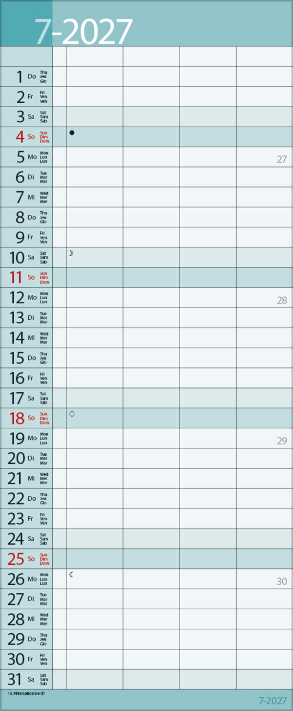 Family Timer Lifestyle 2027, Innenansicht #7