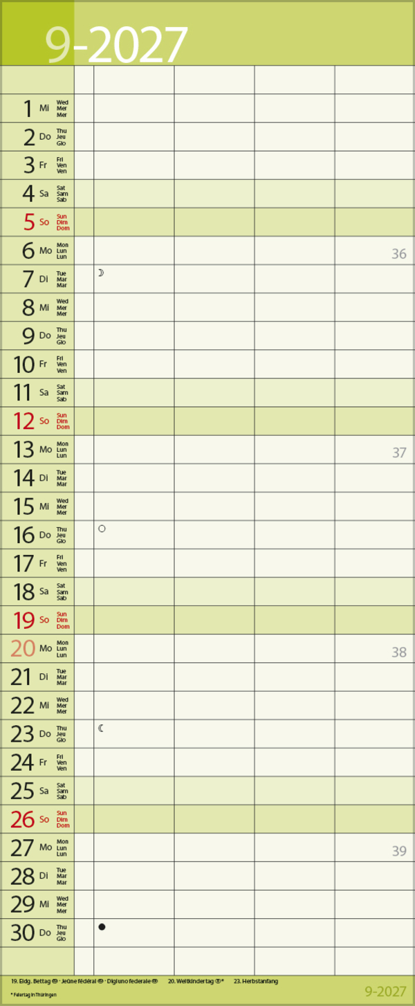 Family Timer Lifestyle 2027, Innenansicht #9