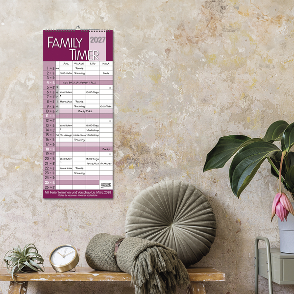 Family Timer Malve 2027, Innenansicht #16