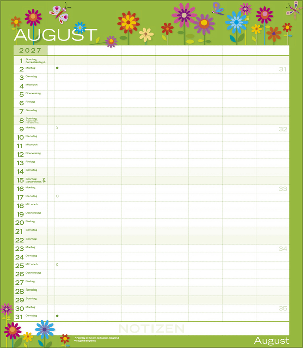 Multiplaner - Colour your time 2027, Innenansicht #8