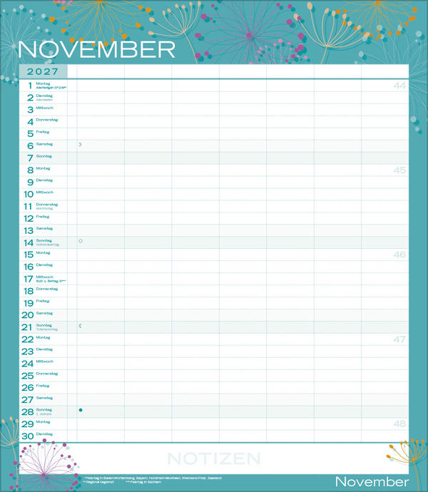 Multiplaner - Colour your time 2027, Innenansicht #11