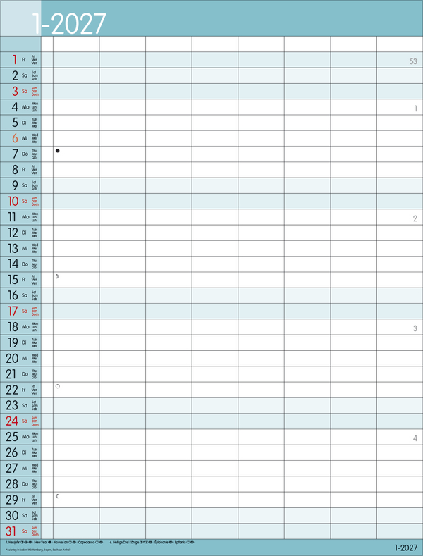 XXL Family Timer 8 2027, Innenansicht #1