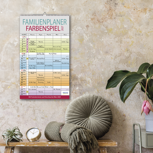 Familienplaner Farbenspiel 2027, Innenansicht #16