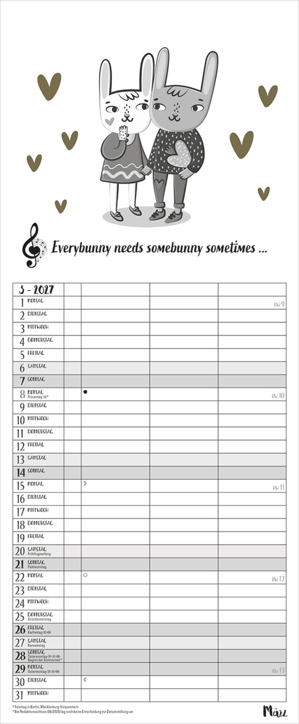 Visual Words Timer f&uuml;r 2 2027, Innenansicht #3
