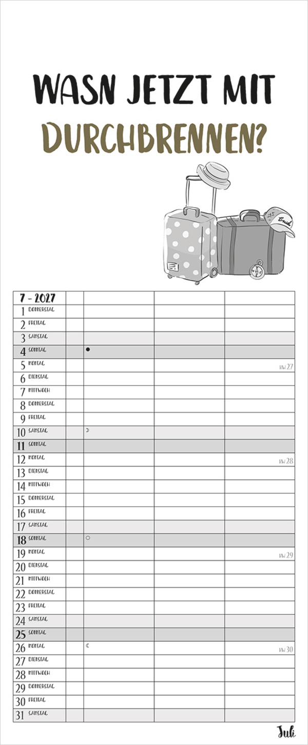 Visual Words Timer f&uuml;r 2 2027, Innenansicht #7