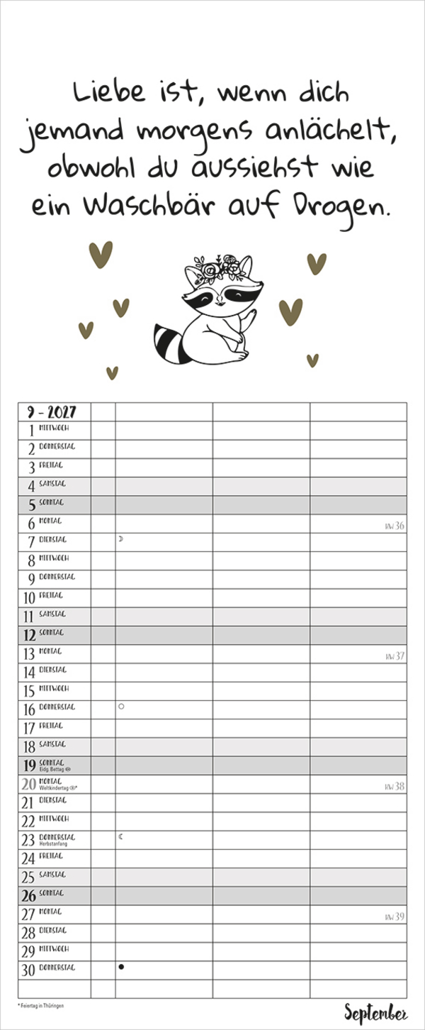 Visual Words Timer f&uuml;r 2 2027, Innenansicht #9