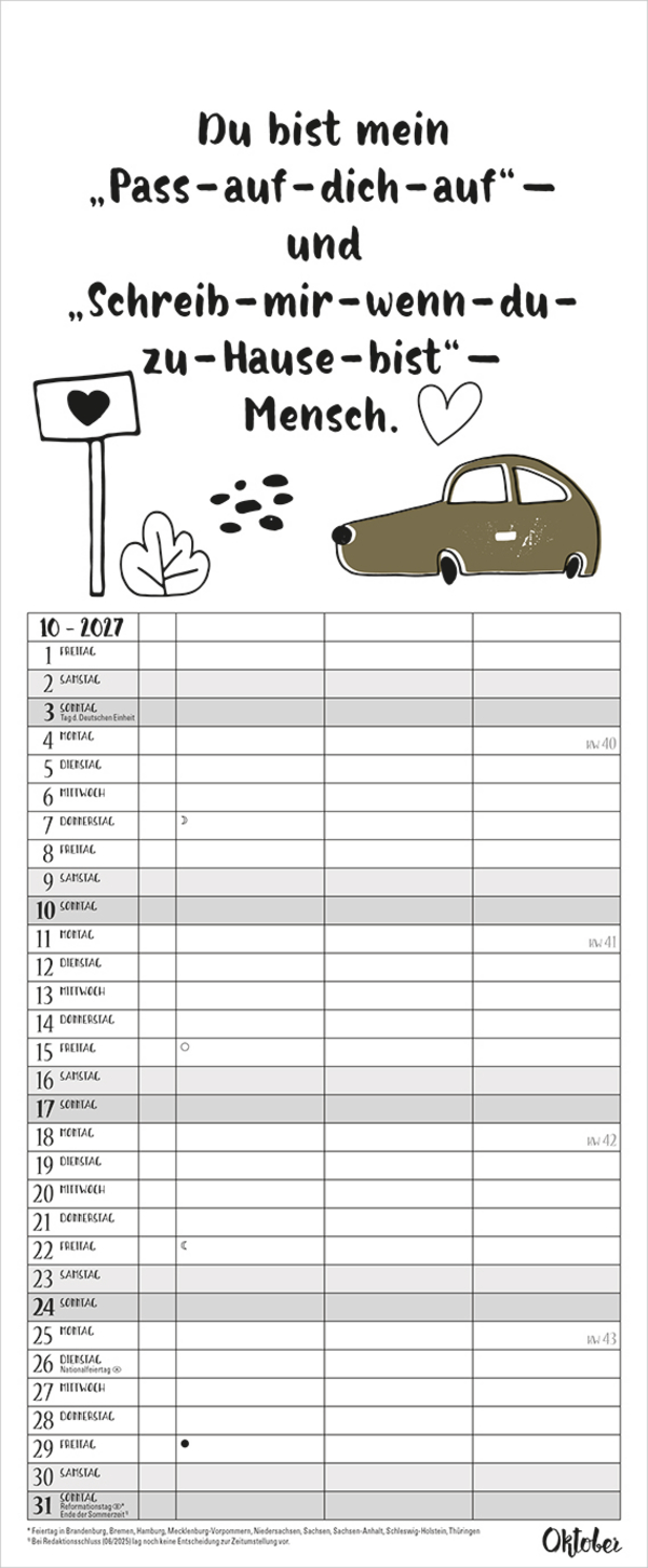 Visual Words Timer f&uuml;r 2 2027, Innenansicht #10