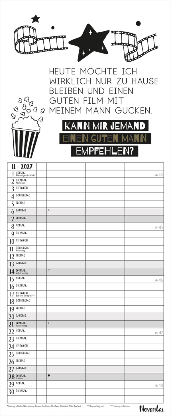 Visual Words Timer f&uuml;r 2 2027, Innenansicht #11