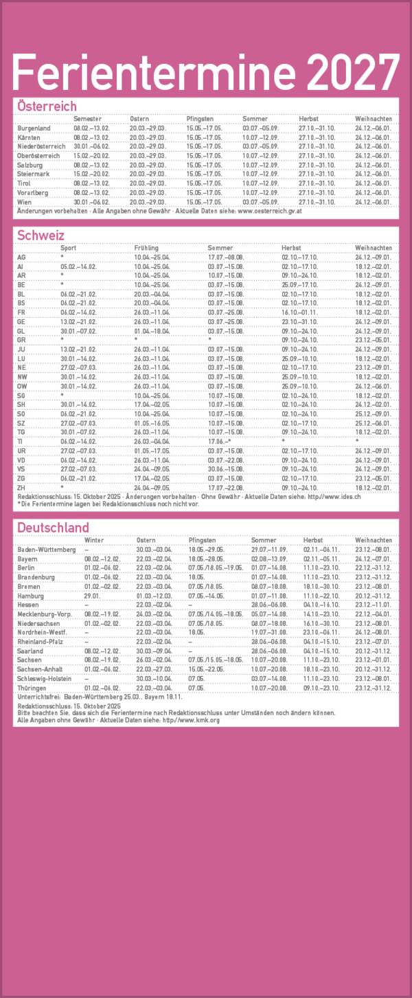Familienplaner Vintage Zetteltasche 2027, Innenansicht #14