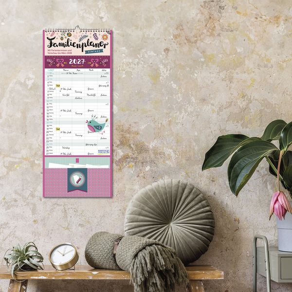 Familienplaner Vintage Zetteltasche 2027, Innenansicht #16