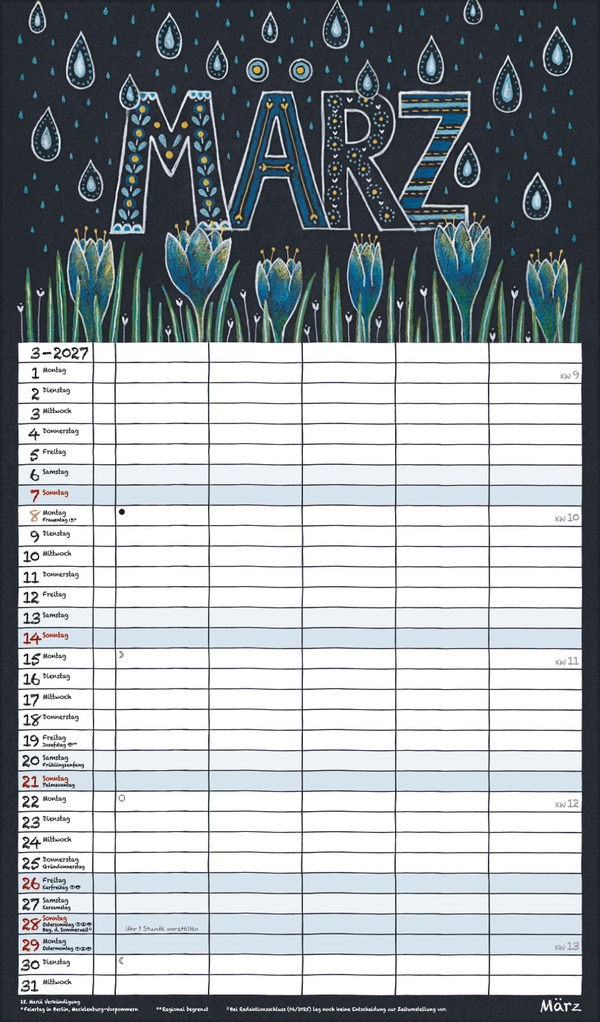 Lovely Chalk Timer 2027, Innenansicht #3