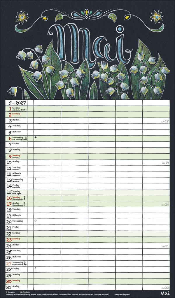 Lovely Chalk Timer 2027, Innenansicht #5