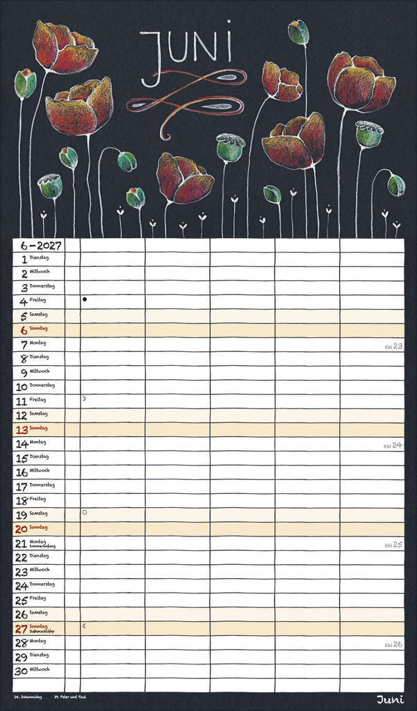 Lovely Chalk Timer 2027, Innenansicht #6