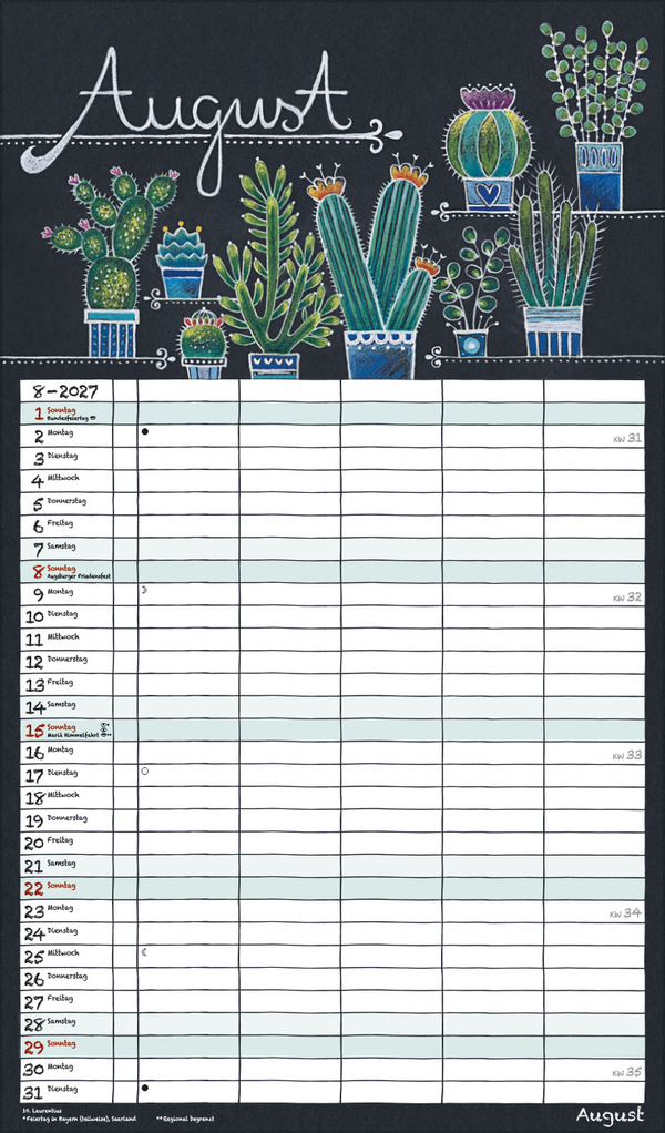 Lovely Chalk Timer 2027, Innenansicht #8