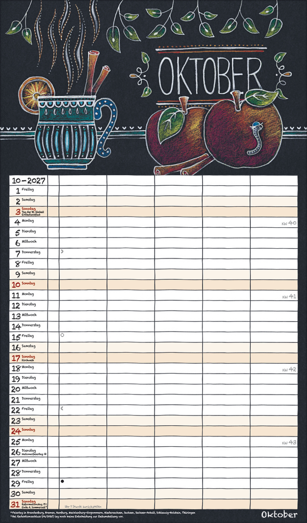 Lovely Chalk Timer 2027, Innenansicht #10