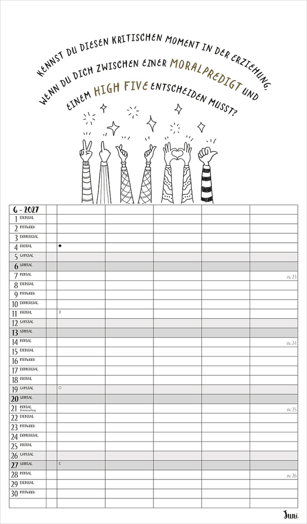 Visual Words Familienplaner 2027, Innenansicht #6