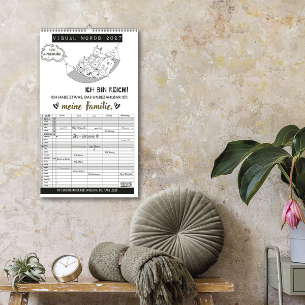 Visual Words Familienplaner 2027, Innenansicht #16