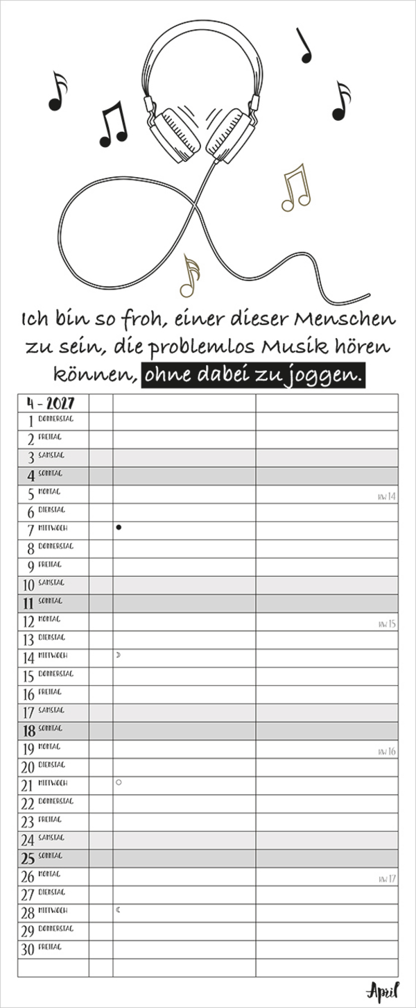 My Timer Visual Words 2027, Innenansicht #4