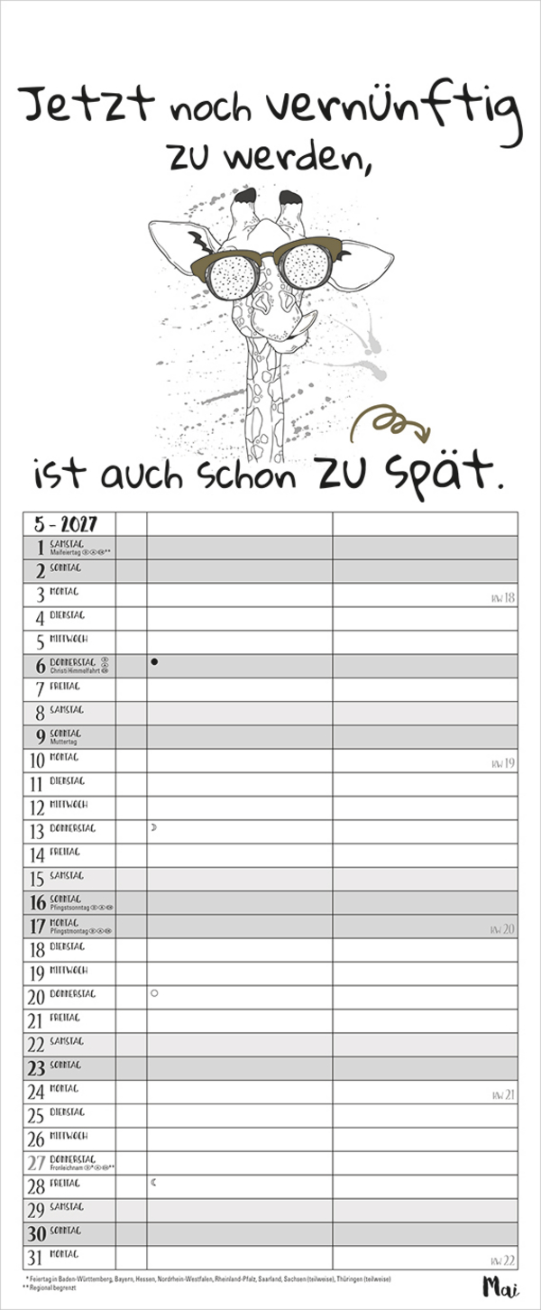 My Timer Visual Words 2027, Innenansicht #5