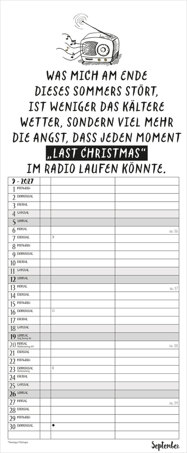 My Timer Visual Words 2027, Innenansicht #9