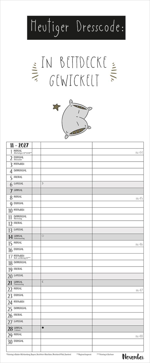 My Timer Visual Words 2027, Innenansicht #11