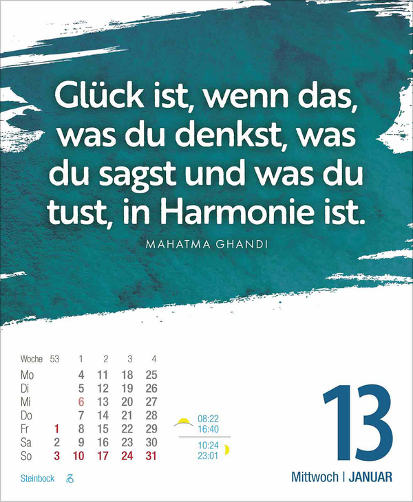 Gl&uuml;ckskalender 2027, Innenansicht #1