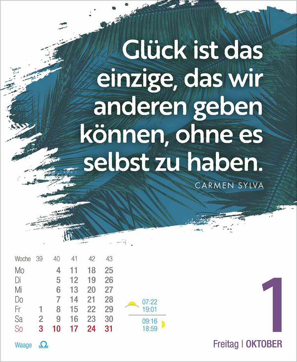 Gl&uuml;ckskalender 2027, Innenansicht #13