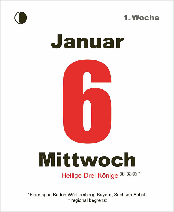 Tages-Abreisskalender 2027, Innenansicht #2