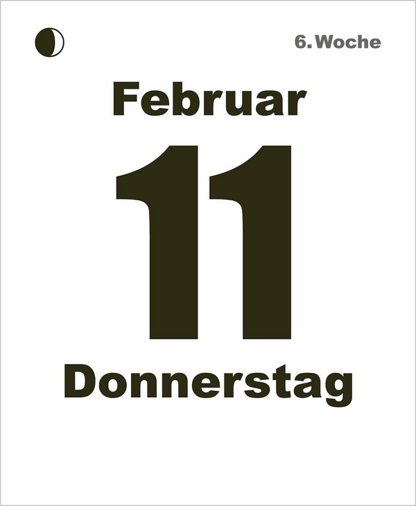 Tages-Abreisskalender 2027, Innenansicht #3